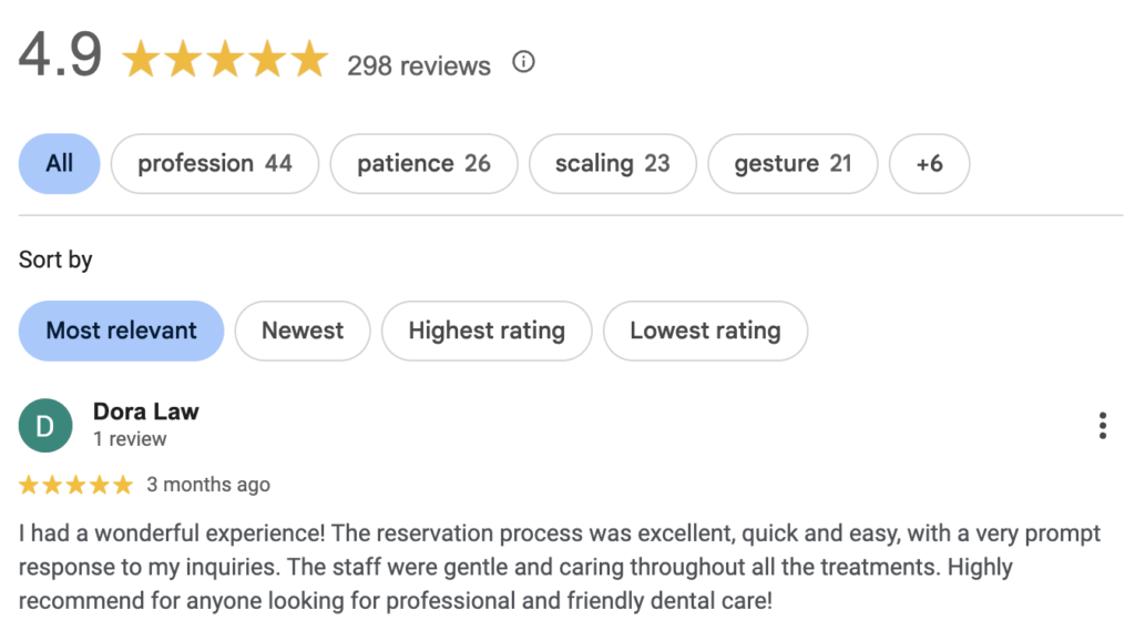 Google Review Screenshot