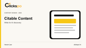 Citable AI search content illustration for Clickspo GEO guide
