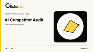AI search competitor audit illustration for Clickspo GEO guide